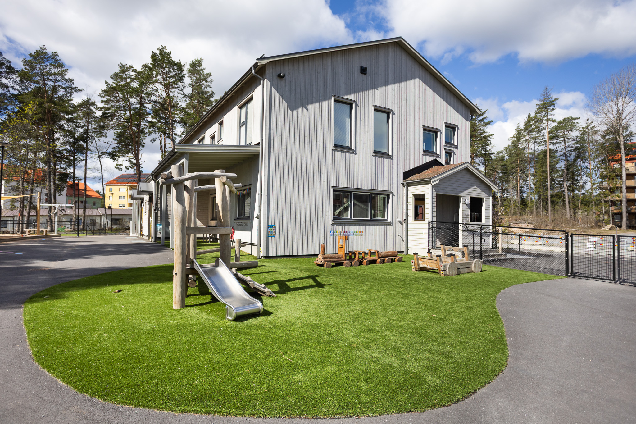 utemiljö på förskolan i Knivsta